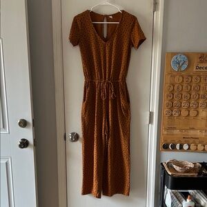 Old Navy Brown Polka Dot Midi Dress